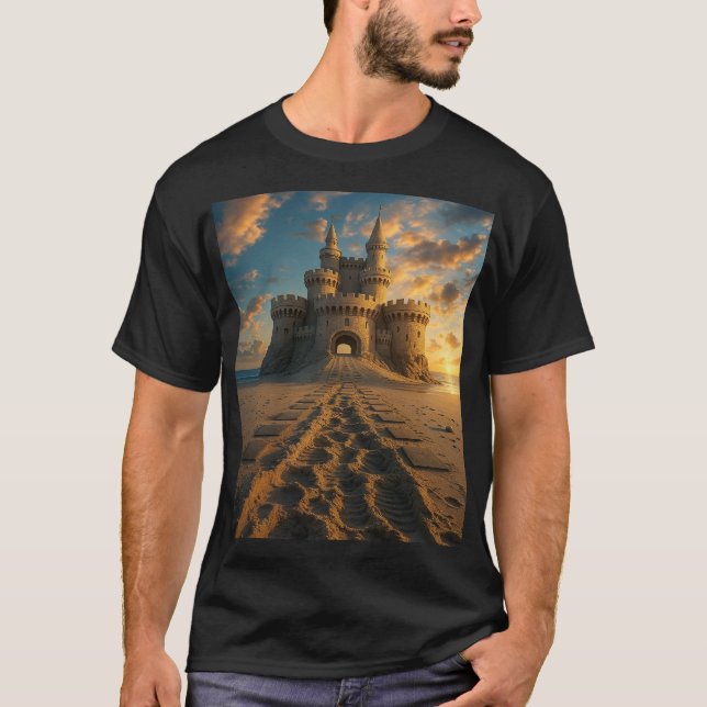 Camiseta Castillo de Arena Sunset - Fortaleza de Playa Fant (Anverso)