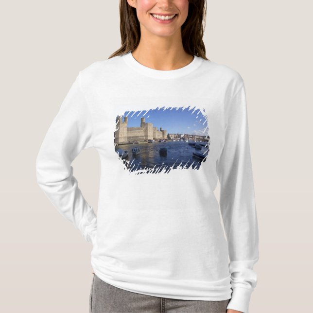 Camiseta Castillo de Caernarfon, Gwynedd, Gales 2 (Anverso)