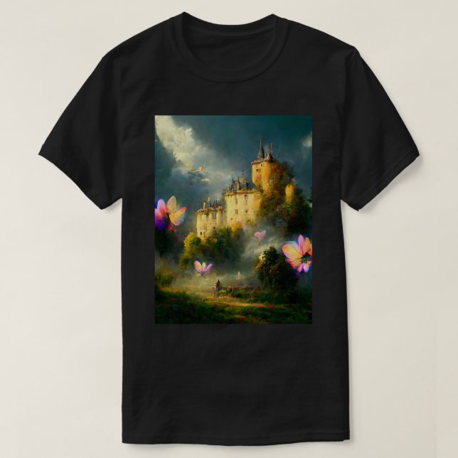 Camiseta Castillo de cuento de hadas (Diseño del anverso)