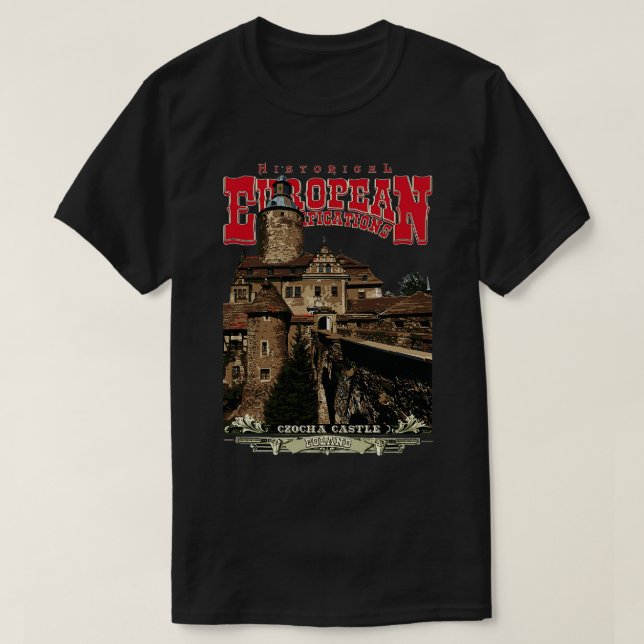 Camiseta Castillo de Czocha Polonia (Diseño del anverso)