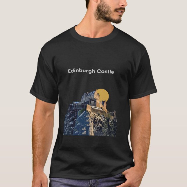 Camiseta Castillo de Edimburgo Escocia Cuento de Hadas Real (Anverso)
