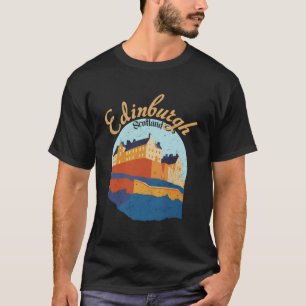 Camiseta Castillo de Edimburgo Escocia Vintage