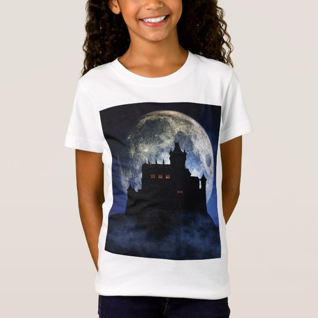 Camiseta Castillo de fantasía durante la noche (Anverso)