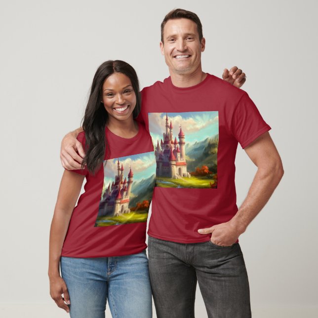 Camiseta Castillo de Fantasy Happy Landscape 1 (Unisexo)