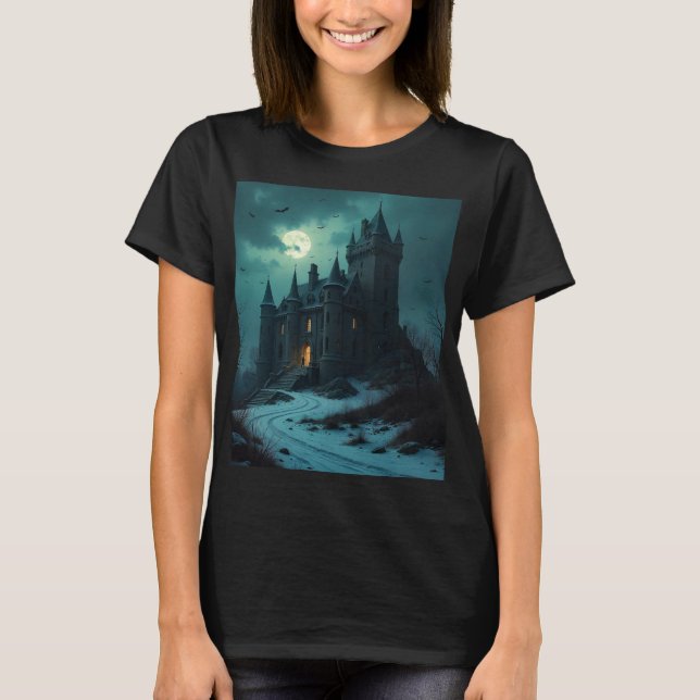 Camiseta Castillo de Haunted en Twilight 🌩️ (Anverso)