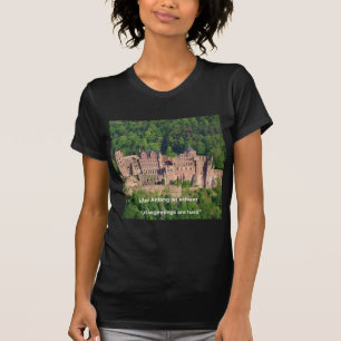 Camiseta Castillo de Heidelberg En Alemán y Refrán Alemán