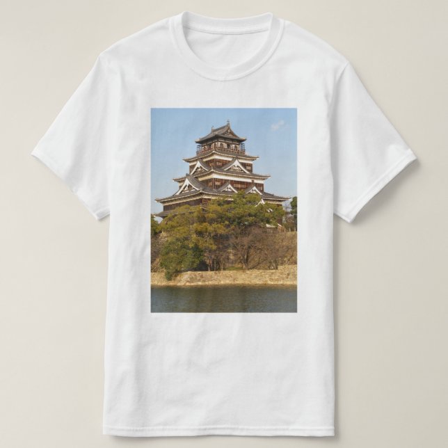 Camiseta Castillo de Hiroshima 広 島 城, Hiroshima, Japón (Diseño del anverso)