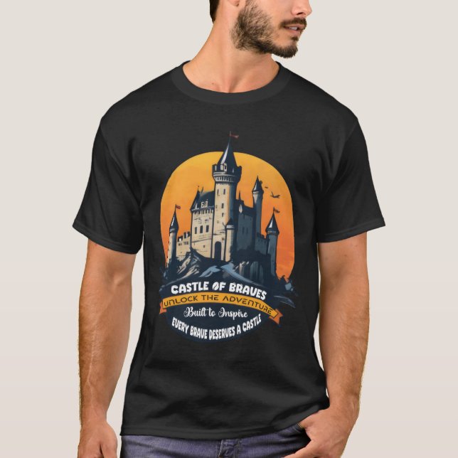 Camiseta Castillo de los Braves: Desbloquea la aventura (Anverso)
