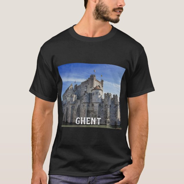 Camiseta Castillo de los Condes en Gante. (Anverso)