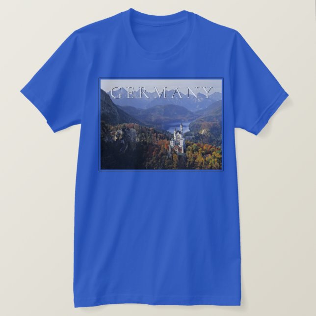 Camiseta Castillo de Neuschwanstein | Alemania, Baviera (Anverso del diseño)