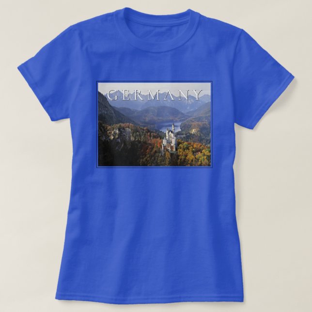 Camiseta Castillo de Neuschwanstein | Alemania, Baviera (Diseño del anverso)