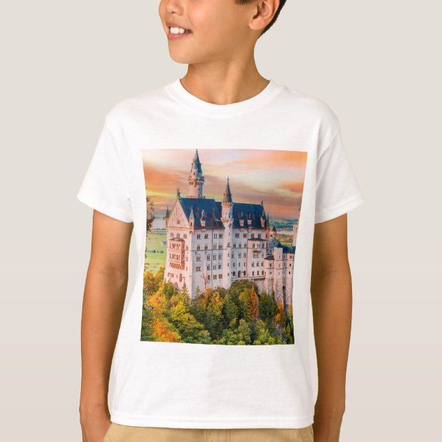Camiseta Castillo de Neuschwanstein - Tee de aventura de cu (Anverso)