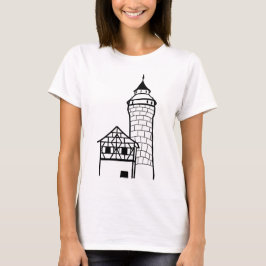Camiseta Castillo de Nuremberg, Alemania" | Arte minimalist
