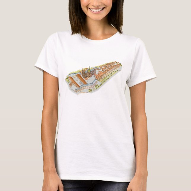 Camiseta Castillo de Praga. República Checa de Praga (Anverso)