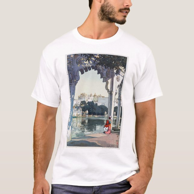 Camiseta Castillo de Udaipur, India, Hiroshi Yoshida (Anverso)