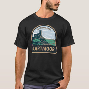 Camiseta Castillo del parque nacional Dartmoor Ruinas Ingla