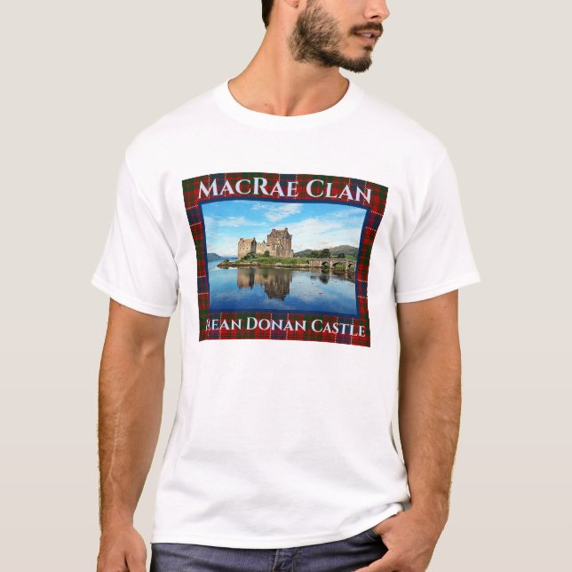 Camiseta Castillo Eilean Donan de Clan MacRae en Escocia (Anverso)