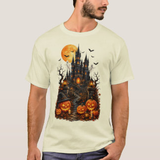 Camiseta Castillo Embrujado Calabaza