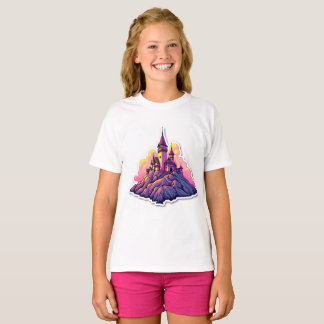 Camiseta Castillo en la cima de la montaña
