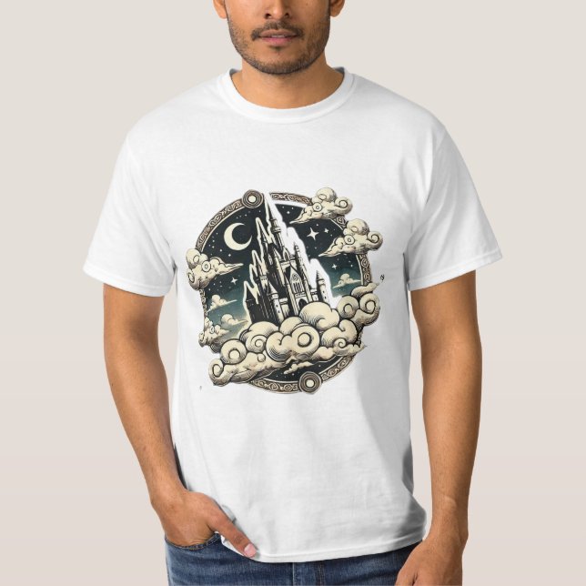 Camiseta "Castillo en las nubes" (Anverso)