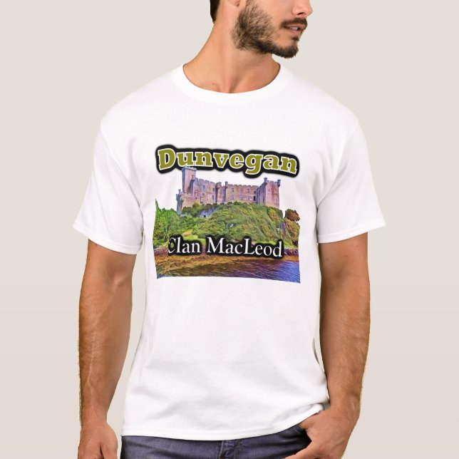 Camiseta Castillo escocés de MacLeod Dunvegan del clan (Anverso)