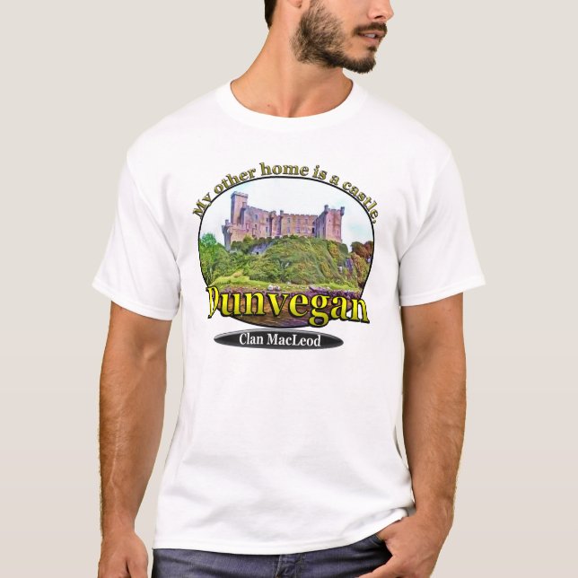 Camiseta Castillo Escocia de MacLeod Dunvegan del clan (Anverso)