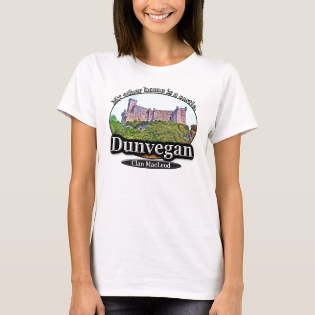 Camiseta Castillo Escocia de MacLeod Dunvegan del clan (Anverso)