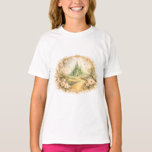 Camiseta Castillo Esmeralda Vintage para Niños