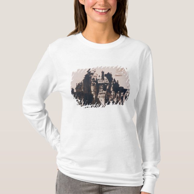 Camiseta Castillo francés fortificado por dos puentes (Anverso)