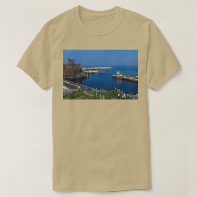 Camiseta Castillo Peel y puerto (Diseño del anverso)