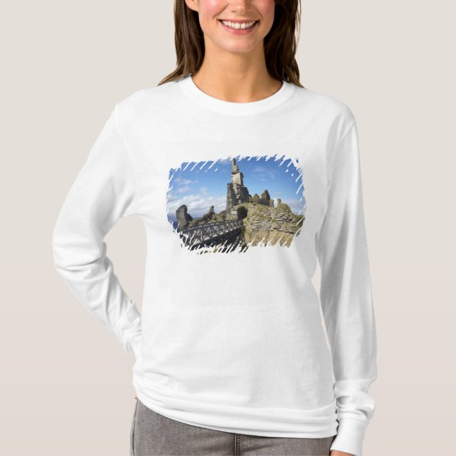 Camiseta Castillo Sinclair Girnigoe, Wick, Caithness, (Anverso)