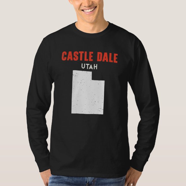 Camiseta Castle Dale Utah USA State America Travel Utahan (Anverso)