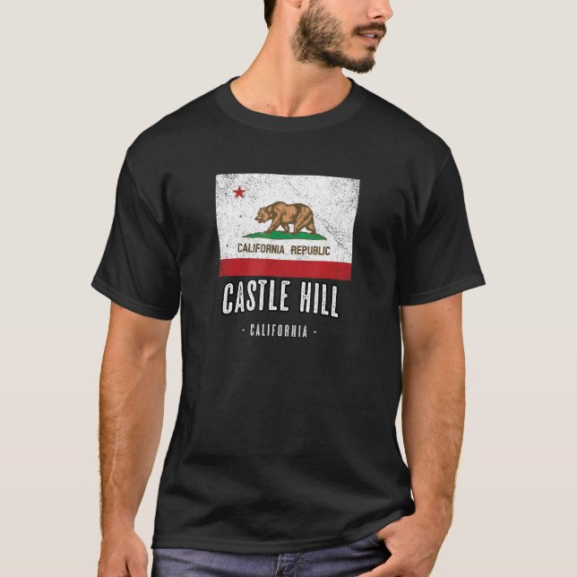 Camiseta Castle Hill California Cali City Souvenir Ca Flag (Anverso)