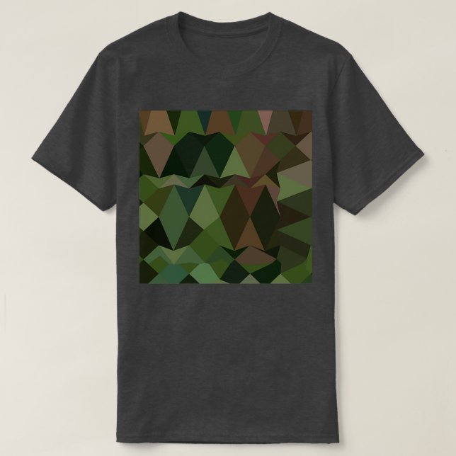 Camiseta Castleton Green Resumen Fondo de polígono bajo 2 (Diseño del anverso)