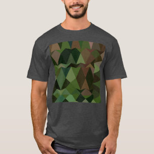 Camiseta Castleton Green Resumen Fondo de polígono bajo 2