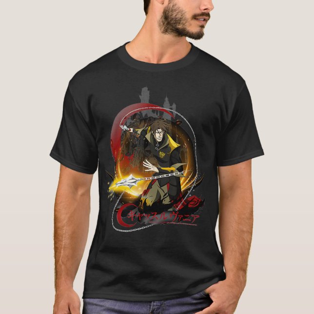 Camiseta Castlevania Trevor Belmont Whip  (Anverso)