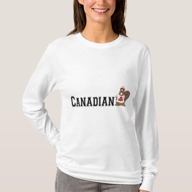 Camiseta Castor canadiense divertido (Anverso)