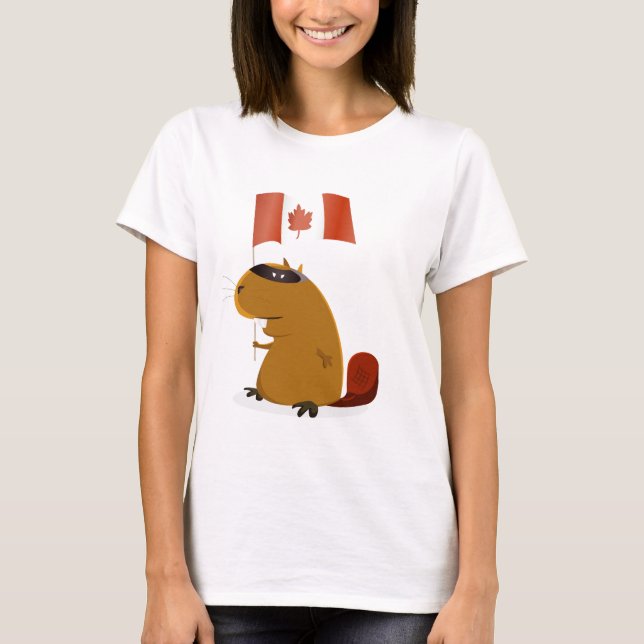 Camiseta Castor del día de Canadá (Anverso)