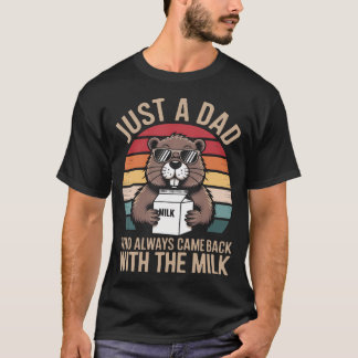 Camiseta Castor Día del Padre Divertido Papá