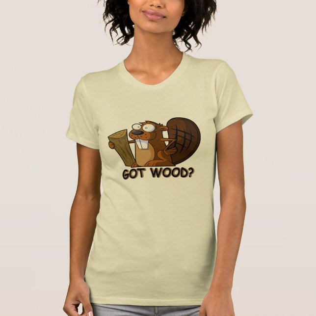 Camiseta Castor divertido, grosero (Anverso)