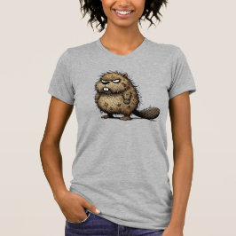 Camiseta Castor Gruñón ¡Crujiente pero Adorable!