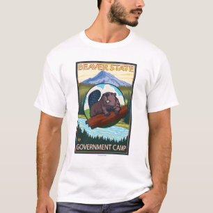 Camiseta Castor y capilla del Mt. - campo del gobierno,