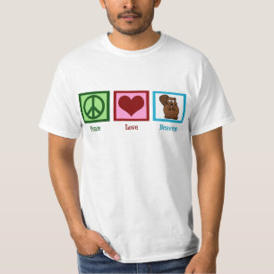 Camiseta Castores del amor de la paz