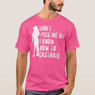 Camiseta Castradora Chica feminista Vet Tech Feminism Dueño