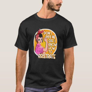 Camiseta Castrar Chica Feminista Feminismo Técnico Veterina