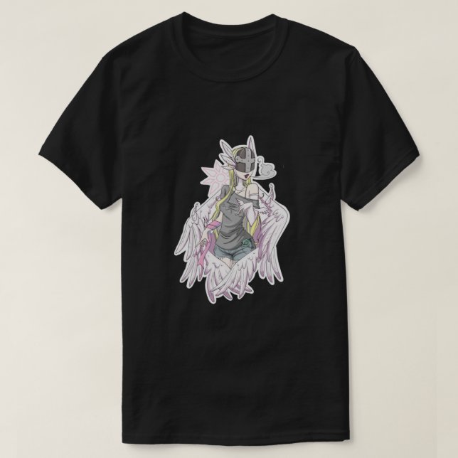 Camiseta Casual Angewomon Classic (Diseño del anverso)