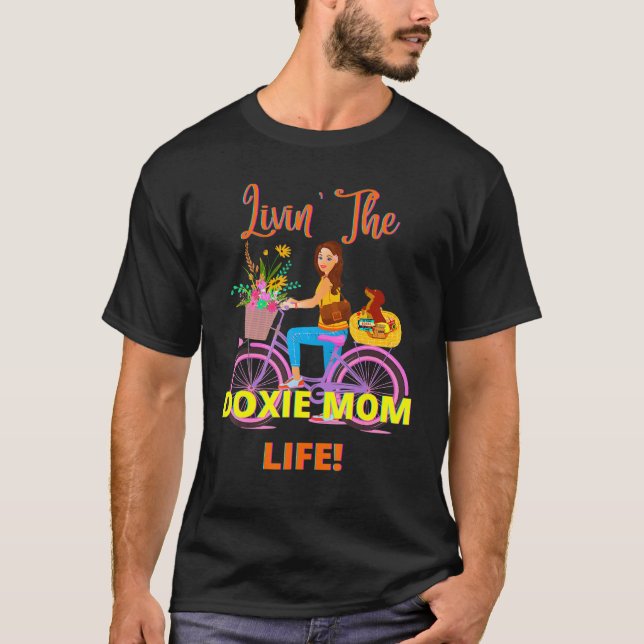 Camiseta Casual Dachshund Casual Livin The Doxie Mom Li (Anverso)