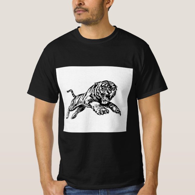 Camiseta casual de los hombres (Anverso)