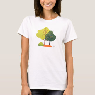 Camiseta Casual Femenina de Árbol de Naturaleza Mi