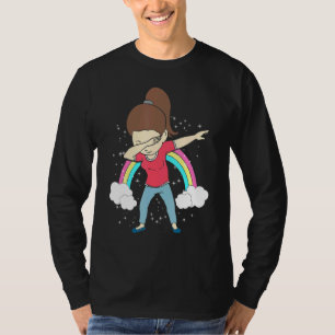 Camiseta Casual Jeans Brown Hair Cute Día de la Madre Diseñ